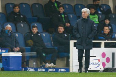 Gian Piero Gasperini (Atalanta) İtalya 'nın Bergamo şehrindeki Gewiss Stadyumu' nda oynanan Atalanta BC maçında Torino FC 'ye karşı, 6 Şubat 2021 - Kredi: LiveMedia / Francesco Scaccianoce