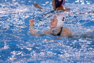Sofya Giustini (SIS Roma) Waterpolo EuroLeague Bayanlar Ligi 'nde SIS Romanlara karşı Olympiakos SF Pire ile Roma' daki Sucul Ostia Merkezi 'nde, 5 Şubat 2021 - Fotoğraf: LiveMedia / Luigi Mariani
