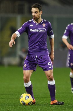 ACF Fiorentina takımından Giacomo Bonaventura, İtalya 'nın Floransa kentindeki Artemio Franchi stadyumunda oynanan ACF Fiorentina-FC Internazionale maçı sırasında görev başında.