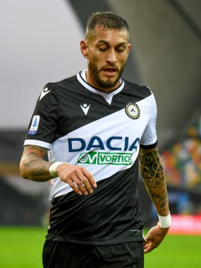 Roberto Pereyra (Udinese) İtalyan futbol takımı Serie A maçında Udinese Calcio, Hellas Verona FC 'ye karşı Udine, İtalya' da Dacia Arena Stadyumu, 07 Şubat 2021 - Fotoğraf: LiveMedia / Ettore Griffoni