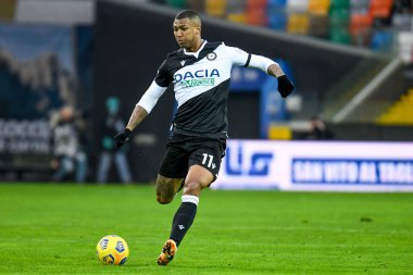 Silva Souza Walace (Udinese) İtalyan futbolu Serie A maçı sırasında Udinese Calcio, Hellas Verona FC 'ye karşı Udine, İtalya' da Dacia Arena Stadyumu 'nda oynanan maçta, 7 Şubat 2021 - Fotoğraf: LiveMedia / Ettore Griffoni