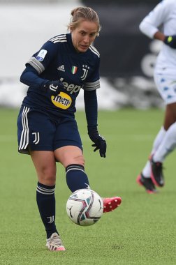Valentina Cernoia (Juventus) İtalyan Coppa Italia Women maçında Juventus vs Empoli Ladies at the Juventus Training Center in Vinovo (TO), Italy, 13 Şubat 2021 - Fotoğraf: LiveMedia / Danilo Vigo