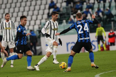 Rodrigo Bentancur (Juventus FC) İtalyan futbolu Coppa Italia maçında İtalya 'nın Torino kentindeki Allianz Stadyumu' nda Juventus FC Internazionale 'ye karşı, 9 Şubat 2021 - Fotoğraf: LiveMedia / Claudio Benedetto