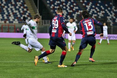 Domenico Berardi (US Sassuolo) Crotone - Sassuolo, Stadio Ezio Scida ile 14 Şubat 2021 'de Crotone İtalya / LiveMedia' da oynanan Serie A maçında 1-0 'lık gol attı.