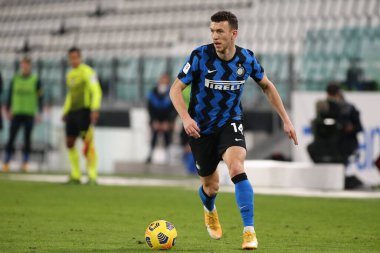 İtalyan futbolu Coppa Italia maçında İvan Perisiç (FC Internazionale), İtalya 'nın Torino kentindeki Allianz Stadyumu' nda Juventus FC Internazionale 'ye karşı, 9 Şubat 2021 - Fotoğraf: LiveMedia / Claudio Benedetto
