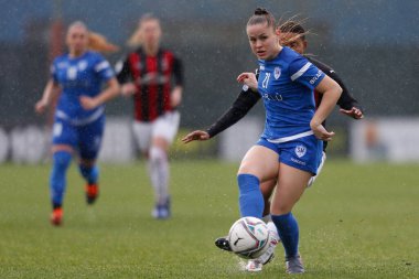 Azzurra Corazzi (San Marino Akademisi) İtalya futbolu sırasındaki Serie A Women maçı AC Milan - San Marino Academy at the Vismara Spor Merkezi, İtalya, 07 Şubat 2021 - Kredi: LiveMedia / Francesco Scaccianoce