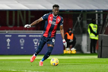 Musa Barrow (Bologna FC) İtalya futbol takımı Serie A maçında Bologna FC - Benevento Calcio maçında Renato Dall & # 39; Ara stadyumunda, 12 Şubat 2021 - Kredi: LiveMedia / Alessio Marini