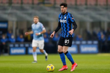 Alessandro Bastoni (FC Internazionale) İtalyan futbol takımı Serie A maçında FC Internazionale, SS Lazio 'ya karşı Milano, İtalya' daki Giuseppe Meazza Stadyumu 'nda 14 Şubat 2021 - Fotoğraf: LiveMedia / Francesco Scaccianoce