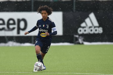 Sara Gama (Juventus) İtalyan Coppa Italia Women maçında Juventus vs Empoli Ladies vs Vinovo (TO), İtalya 'da Juventus Antrenman Merkezi, 13 Şubat 2021 - Fotoğraf: LiveMedia / Danilo Vigo