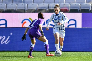 Gloria Marinelli (Inter) İtalyan Coppa Italia Women maçında ACF Fiorentina Femminile FC Internazionale 'ye karşı Floransa, İtalya' daki Artemio Franchi stadyumunda 14 Şubat 2021 - Fotoğraf: LiveMedia / Lisa Guglielmi