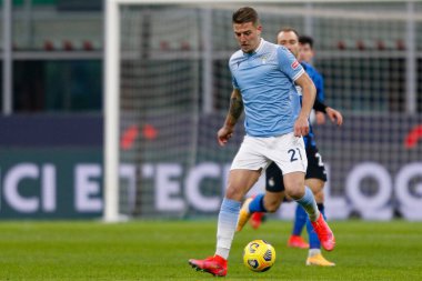 Sergej Milinkoviç-Saviç (S.S. Lazio) İtalya futbol takımı Serie A maçında FC Internazionale ile SS Lazio arasında Milano, İtalya 'daki Giuseppe Meazza stadyumunda 14 Şubat 2021 - Kredi: LiveMedia / Francesco Scaccianoce
