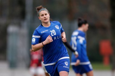 İtalyan futbolu sırasındaki Martina Piazza (San Marino Akademisi) Serie A Women maçında AC Milan - San Marino Akademisi Milano, İtalya 'daki Vismara Spor Merkezi, 07 Şubat 2021 - Kredi: LiveMedia / Francesco Scaccianoce