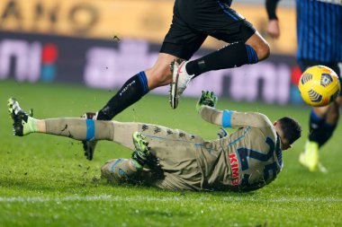 David Ospina (SSC Napoli) İtalya 'nın Bergamo şehrindeki Gewiss Stadyumu' nda oynanan İtalya Coppa Italia maçında Matteo Pessina (Atalanta) gol atamadı. 