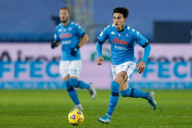 Eljif Elmas (SSC Napoli) İtalya 'da Coppa Italia maçında Atalanta BC ile SSC Napoli arasında oynanan Bergamo, İtalya' daki Gewiss Stadyumu 'nda, 10 Şubat 2021 - Fotoğraf: LiveMedia / Francesco Scaccianoce