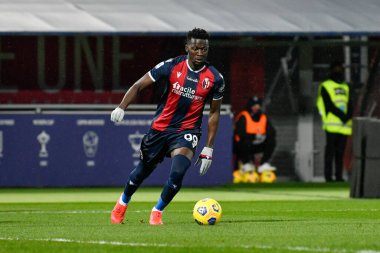 Musa Barrow (Bologna FC) İtalya futbol takımı Serie A maçında Bologna FC - Benevento Calcio maçında Renato Dall & # 39; Ara stadyumunda, 12 Şubat 2021 - Kredi: LiveMedia / Alessio Marini