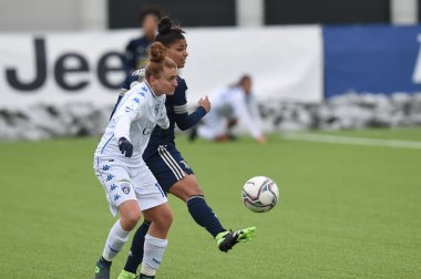 Arianna Acuti (Empoli), Maria Alves (Juventus) İtalyan Coppa Italia Women maçında Juventus vs Empoli Ladies at the Juventus Antrenman Merkezi (TO), İtalya, 13 Şubat 2021 - Fotoğraf: LiveMedia / Danilo Vigo