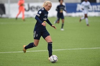Matilde Lundorf Skovsen (Juventus) İtalyan Coppa Italia Women maçında Juventus vs Empoli Ladies at the Juventus Training Center, İtalya, 13 Şubat 2021 - Fotoğraf: LiveMedia / Danilo Vigo