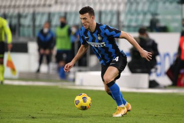 İtalyan futbolu Coppa Italia maçında İvan Perisiç (FC Internazionale), İtalya 'nın Torino kentindeki Allianz Stadyumu' nda Juventus FC Internazionale 'ye karşı, 9 Şubat 2021 - Fotoğraf: LiveMedia / Claudio Benedetto