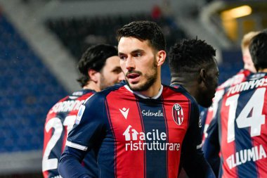 Nicola Sansone (Bologna FC) İtalya futbol takımı Serie A maçında Bologna FC - Benevento Calcio maçında Renato Dall & # 39; Ara stadyumunda, 12 Şubat 2021 - Credit: LiveMedia / Alessio Marini