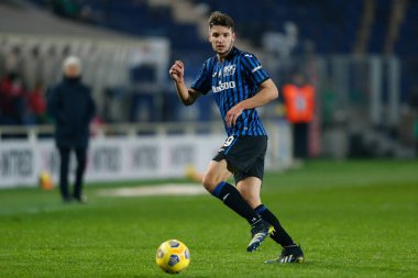 Berat Djimsiti (Atalanta) İtalyan futbolu Coppa Italia maçında Atalanta BC-SSC Napoli maçında Bergamo, İtalya 'daki Gewiss Stadyumu' nda, 10 Şubat 2021 - Kredi: LiveMedia / Francesco Scaccianoce