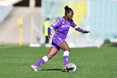 Abigail Kim (Fiorentina Femminile) İtalyan Coppa Italia Women maçında ACF Fiorentina Femminile FC Internazionale 'ye karşı Floransa, İtalya' daki Artemio Franchi stadyumunda 14 Şubat 2021 - Kredi: LiveMedia / Lisa Guglielmi