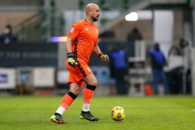 Jose Manuel Reina Perez (S.S. Lazio) İtalya 'nın Milano şehrindeki Giuseppe Meazza Stadyumu' nda oynanan FC Internazionale maçında, 14 Şubat 2021 - Fotoğraf: LiveMedia / Francesco Scaccianoce