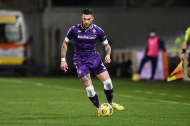 ACF Fiorentina takımından Cristiano Biraghi, İtalya 'nın Floransa kentindeki Artemio Franchi stadyumunda oynanan ACF Fiorentina-Spezia Calcio maçında 19 Şubat 2021 - Fotoğraf: LiveMedia / Matteo Papini