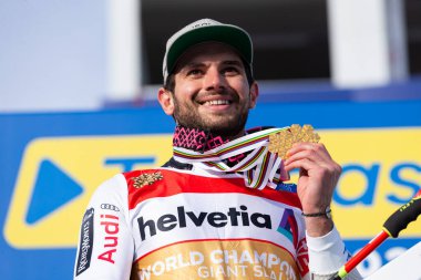 Mathieu Faivre (FRA), 2021 FIS Alp disiplini Dünya SKI Şampiyonası - Cortina 'daki Labirinti' de Erkekler - Erkekler (BL), İtalya, 19 Şubat 2021 - Fotoğraf: LiveMedia / Francesco Scaccianoce