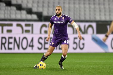 ACF Fiorentina takımından Sofyan Amrabat, İtalya 'nın Floransa kentindeki Artemio Franchi stadyumunda oynanan ACF Fiorentina-Spezia Calcio maçında 19 Şubat 2021 - Fotoğraf: LiveMedia / Matteo Papini