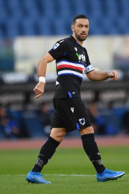 Sampdoria 'dan Fabio Quagliarella İtalyan futbol takımı Serie A maçında SS Lazio, UC Sampdoria' ya karşı 20 Şubat 2021 - Fotoğraf: LiveMedia / Claudio Pasquazi