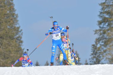 VITTOZI Lisa ITA Biathlon 2021 IBU Dünya Şampiyonası Biatlon - Kadınlar 12.5 km Mass Start at the Biathlon Circuit in Pokljuka, Slovenya, 21 Şubat 2021 - Kredi: LiveMedia / Marco Todaro