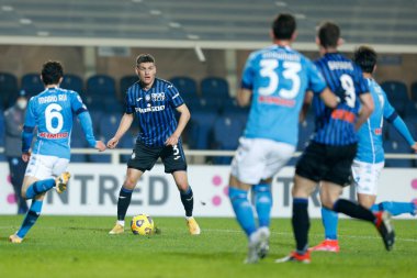 Joakim Maehle (Atalanta) İtalya 'nın Bergamo şehrindeki Gewiss Stadyumu' nda oynanan Atalanta BC-SSC Napoli maçı sırasında, 21 Şubat 2021 - Fotoğraf: LiveMedia / Francesco Scaccianoce