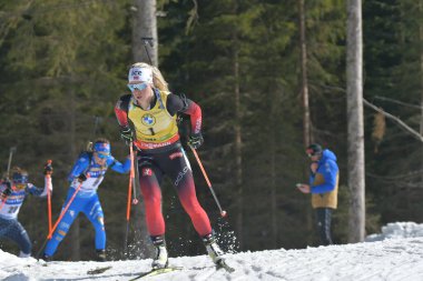 ECKHOFF Tiril NOR Biathlon 2021 Dünya Şampiyonası Biatlon - Kadınlar 12.5 km Mass Start at the Biathlon Circuit in Pokljuka, Slovenya, 21 Şubat 2021 - Fotoğraf: LiveMedia / Marco Todaro