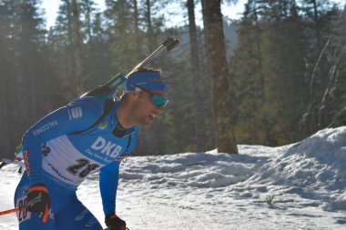 BORMOLINI Thomas ITA Biathlon Dünya Şampiyonası Biatlon - Erkekler 15 km Mass Start at the Biathlon Circuit in Pokljuka, Slovenya, 21 Şubat 2021 - Fotoğraf: LiveMedia / Marco Todaro