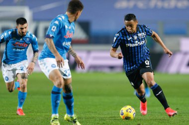 Luis Muriel (Atalanta) İtalya 'nın Bergamo şehrindeki Gewiss Stadyumu' nda Atalanta BC ile SSC Napoli maçında, 21 Şubat 2021 - Fotoğraf: LiveMedia / Francesco Scaccianoce