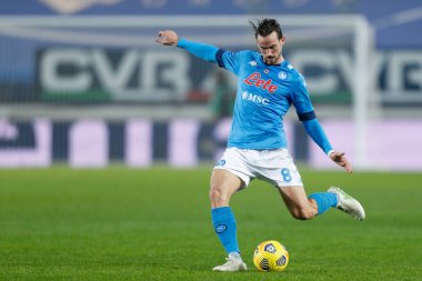 Fabian Ruiz (SSC Napoli) İtalya 'nın Bergamo şehrindeki Gewiss Stadyumu' nda oynanan Atalanta BC-SSC Napoli maçı sırasında, 21 Şubat 2021 - Fotoğraf: LiveMedia / Francesco Scaccianoce
