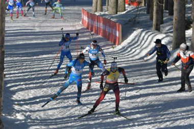 PONSILUOMA Martin SWE Biathlon Dünya Şampiyonası Biatlon - Erkekler 15 km Mass Start at the Biathlon Circuit in Pokljuka, Slovenya, 21 Şubat 2021 - Fotoğraf: LiveMedia / Marco Todaro