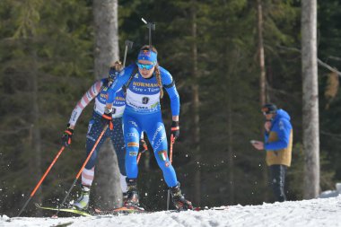 WIERER Dorothea ITA Biathlon 2021 IBU Dünya Şampiyonası Biatlon - Kadınlar 12.5 km Mass Start at the Biathlon Circuit in Pokljuka, Slovenya, 21 Şubat 2021 - Kredi: LiveMedia / Marco Todaro