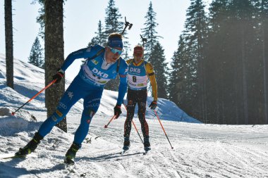 HOFER Lukas ITA Biathlon Dünya Şampiyonası Biatlon - Erkekler 15 km Mass Start at the Biathlon Circuit in Pokljuka, Slovenya, 21 Şubat 2021 - Fotoğraf: LiveMedia / Marco Todaro