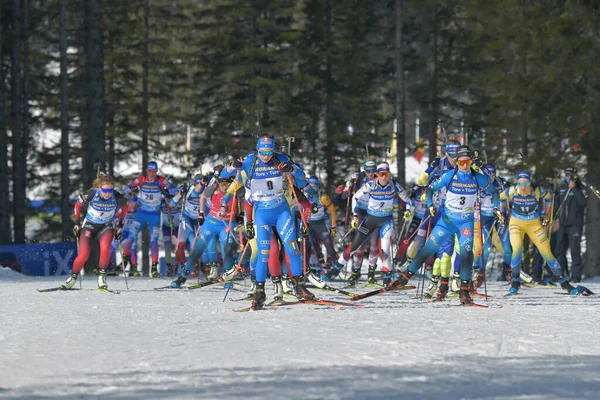 9 WIERER Dorothea ITA Biathlon 2021 Dünya Şampiyonası Biatlon - Kadınlar 12.5 km Mass Start at the Biathlon Circuit in Pokljuka, Slovenya, 21 Şubat 2021 - Fotoğraf: LiveMedia / Marco Todaro