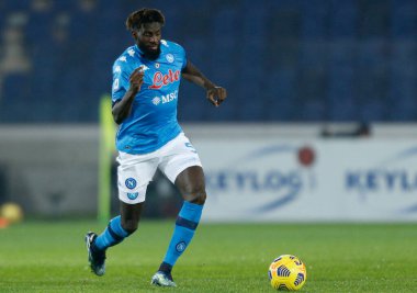 Tiemoue Bakayoko (SSC Napoli) İtalya 'nın Bergamo şehrindeki Gewiss Stadyumu' nda oynanan Atalanta BC-SSC Napoli maçı sırasında, 21 Şubat 2021 - Fotoğraf: LiveMedia / Francesco Scaccianoce