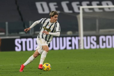 Nicolo 'Fagioli (Juventus FC) İtalya futbol takımı Serie A maçında Juventus FC Crotone' a karşı Torino, İtalya 'daki Allianz Stadyumu' nda 22 Şubat 2021 - Kredi: LiveMedia / Claudio Benedetto