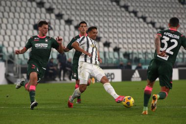 Danilo Luiz da Silva (Juventus FC) İtalya futbol takımı Serie A maçında Juventus FC Crotone 'a karşı Torino, İtalya' daki Allianz Stadyumu 'nda 22 Şubat 2021 - Fotoğraf: LiveMedia / Claudio Benedetto