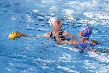 D. Picozzi (Lifebrain SIS Roma) Waterpolo EuroLeague kadınları çeyrek finalleri - Lifebrain SIS Romanları vs Dunaujavaros, Roma, İtalya 'daki Federal Ostia Merkezinde, 24 Şubat 2021 - Kredi: LiveMedia / Luigi Mariani