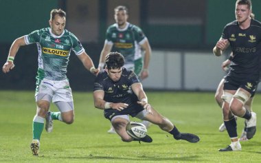 Tiernan O 'Halloran Rugby Guinness Pro 14 maçında Benetton Treviso, Connacht Rugby' ye karşı Treviso, İtalya 'daki Monigo stadyumunda, 26 Şubat 2021 - Fotoğraf: LiveMedia / Alfio Guarise