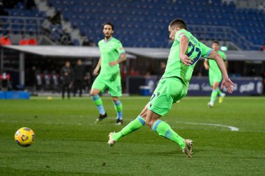 Adam Marusiç (Lazio) 27 Şubat 2021 'de İtalya' nın Bologna Dall & # 39; Ara stadyumunda oynanan Bologna FC maçında gol atmaya çalışıyor - Fotoğraf: LiveMedia / Ettore Griffoni