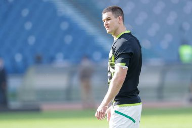 Johnny Sexton (İrlanda) Rugby Altı Uluslar Maçı sırasında 2021 Guinness Altı Uluslar Rugby - İtalya, İtalya 'daki Stadio Olimpico' da İrlanda 'ya karşı, 27 Şubat 2021 - Fotoğraf: LiveMedia / Luigi Mariani