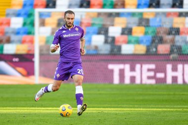 İtalyan futbolu Serie A maçında Alman Pezzella (Fiorentina) portresi Udinese Calcio-ACF Fiorentina maçında Friuli - Dacia Arena Stadyumu, Udine, İtalya, 28 Şubat 2021 - Kredi: LiveMedia / Ettore Griffoni