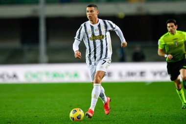 Cristiano Ronaldo (Juventus FC) İtalya 'nın Verona kentinde oynanan Hellas Verona-Juventus FC maçında, 27 Şubat 2021 - Fotoğraf: LiveMedia / Alessio Marini