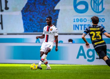 İtalya Futbol Ligi Serisi A maçında Cenova CFC 'den Cristian Zapata, İtalya' nın Milano şehrindeki Giuseppe Meazza Stadyumu 'nda Ceneviz İdaresi' ne karşı FC Internazionale maçında, 28 Şubat 2021 - Fotoğraf: LiveMedia / Fabrizio Carabelli
